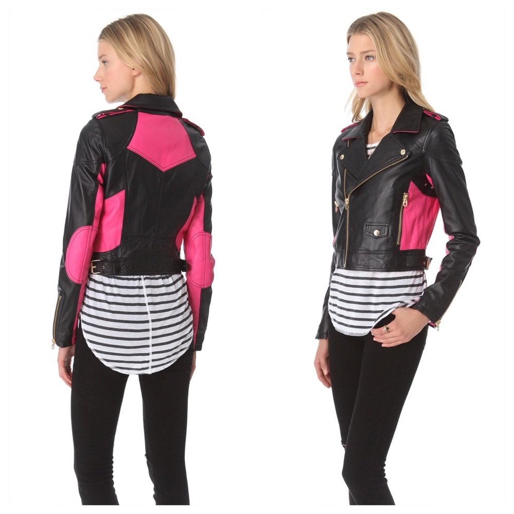 Juicy Couture Leather Moto Jacket